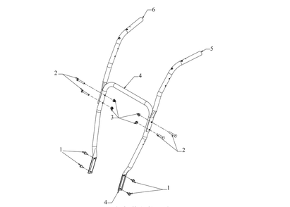 Handle Diagram and Parts List for 2X30-INCHMAX (31AH8JVSB10)(2023) Cub Cadet Snow Blower